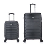 InUSA. Bipack de Maletas 51 y 71 cm Trend Negro